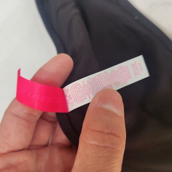 Victoria's Secret Black Neon Colored 2 Piece Bikini Swimsuit Women's M - Picture 5 of 11